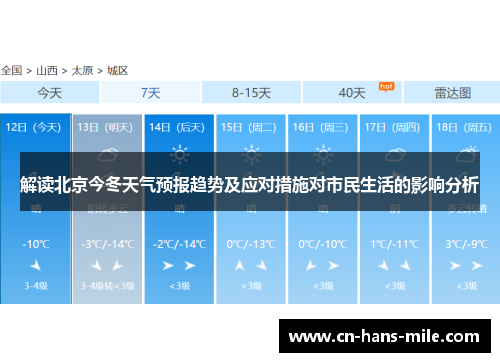 解读北京今冬天气预报趋势及应对措施对市民生活的影响分析